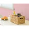 Vintiquewise Storage Basket, Beige, Water Hyacinth, 13.8 in L x 9.45 in W x 7.1 in H QI003544.M - alternate 5